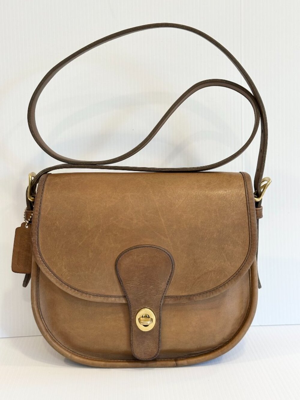 COACH Saddlery Bag (style #9535) – Putty - New York - Vintage late 80s - Picture 2 of 16